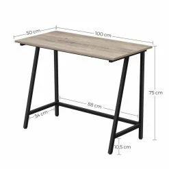 VASAGLE Schreibtisch »LWD40X LWD040B02«, Computertisch, Büro, Arbeitszimmer, einfacher Aufbau, Industrie-Design, 100 x 50 x 75 cm Grau, Vintage 38 VASAGLE Schreibtisch »LWD40X LWD040B02«, Computertisch, Büro, Arbeitszimmer, einfacher Aufbau, Industrie-Design, 100 x 50 x 75 cm Grau, Vintage -Vasagleaus Geschaft 4d73fd08 64e8 4d23 a35e b0167a7ba9dc