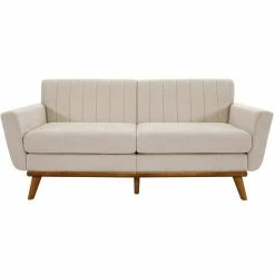 VASAGLE 3-Sitzer »LCS030«, Couch für Wohnzimmer, Beine aus Massivholz, Mid-Century Stil, 191 x 80,5 x 86 cm Beige, Grau -Vasagleaus Geschaft 4e0335a1 2ed6 4eb5 b28c 600394b669fd