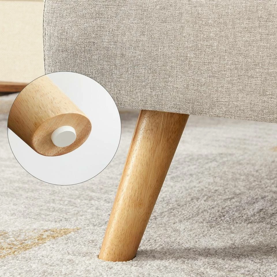 VASAGLE Schlafsofa »LCS701«, Schlafcouch, Bettsofa, 175 x 83 x 76 cm, Ausklappsofa, Wohnheim, grau Beige 17 VASAGLE Schlafsofa »LCS701«, Schlafcouch, Bettsofa, 175 x 83 x 76 cm, Ausklappsofa, Wohnheim, grau Beige – Bild 16