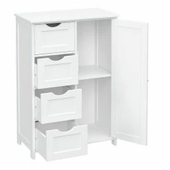 VASAGLE Badkommode »LHC41«, Badschrank, Beistellschrank, Kommode, 55 x 30 x 81 cm Grau, Wei&szlig; -Vasagleaus Geschaft 4f8b55f0 bcd7 42d4 8bd3 5f5a4474d9a3