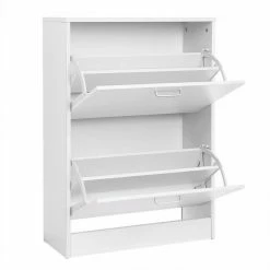 VASAGLE Schuhschrank »LBC602H LBC02WT« Schuhkommode, Trennwände verstellbar und abnehmbar, für 12 Paar Damenschuhe oder 8 Paar Herrenschuhe Eichefarben, Weiß -Vasagleaus Geschaft 548ddad5 4767 4208 8291 e79443f4b4be