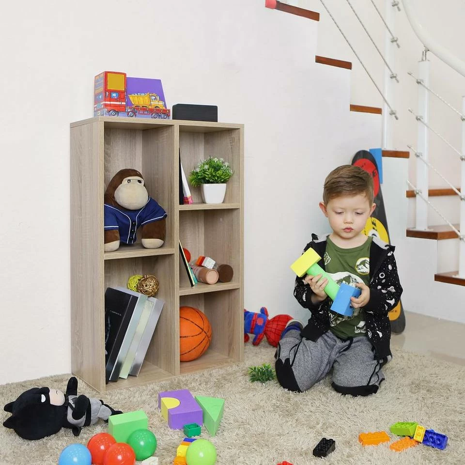 VASAGLE Bücherregal »LBC25WT LBC25NL«, Bücherschrank, 50 x 80 x 24 cm, eiche hell Natur, Weiß 4 VASAGLE Bücherregal »LBC25WT LBC25NL«, Bücherschrank, 50 x 80 x 24 cm, eiche hell Natur, Weiß – Bild 2