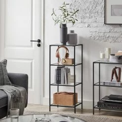 VASAGLE Standregal »LGT28G LGT028B61«, Badezimmerregal, Küchenregal, Flurregal, stabil, einfacher Aufbau, Wohnzimmer, Schlafzimmer Goldfarben, Schwarz 25 VASAGLE Standregal »LGT28G LGT028B61«, Badezimmerregal, Küchenregal, Flurregal, stabil, einfacher Aufbau, Wohnzimmer, Schlafzimmer Goldfarben, Schwarz -Vasagleaus Geschaft 57ec0f37 9511 4d3c af60 0de0ec0680d5