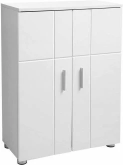 VASAGLE Kommode »BBK42WT«, Badezimmerschrank, Beistellschrank, Flurschrank, weiß -Vasagleaus Geschaft 5828ba13 553b 47f7 8308 ee481325ff3b
