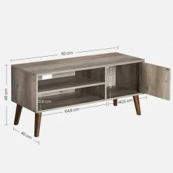 VASAGLE Lowboard »LTV09 LTV120«, Retro TV-Regal, Fernsehtisch, Fernsehschrank, 110/120 x 40 x 49 cm Greige, Vintage, Weiß 38 VASAGLE Lowboard »LTV09 LTV120«, Retro TV-Regal, Fernsehtisch, Fernsehschrank, 110/120 x 40 x 49 cm Greige, Vintage, Weiß -Vasagleaus Geschaft 58b978d7 f065 42ec 8147 626b7dee9190