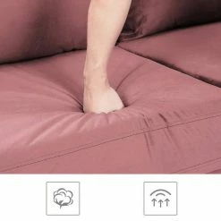 VASAGLE 3-Sitzer »LCS001«, Bezug aus Samt, Metallbeine, Klassisch bis modern, einfacher Aufbau, 183 x 78 x 88 cm Blau, Grau, Petrolfarben, Rosa -Vasagleaus Geschaft 58ea9a5a efc0 4290 9c69 0a82e53ff065