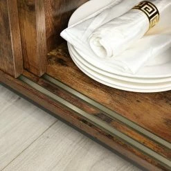 VASAGLE Kommode »LSC081B01«, Sideboard, Küchenschrank mit Schiebetüren, Wohnzimmer, Flur, Homeoffice, Stahlgestell, Breite 100 cm, vintage -Vasagleaus Geschaft 5a34af5b e1f0 4fe3 8eaa 2ee5f146c511