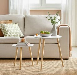 VASAGLE Beistelltisch »LET07WN«, Beistelltisch-Set rund, Sofatische, Couchtische, weiß 14 VASAGLE Beistelltisch »LET07WN«, Beistelltisch-Set rund, Sofatische, Couchtische, weiß -Vasagleaus Geschaft 5d5ded50 d140 47c1 869c f736ca3e9beb