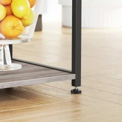 VASAGLE Standregal »KKS035/35«, Küchenregal mit Metallkorb, 6 S-Haken und Regalablagen, 90 x 40 x 132 cm, Industrie-Design Haselnussbraun-schwarz, Greige-schwarz, Vintage -Vasagleaus Geschaft 5f8c8aad cd28 4da4 9fda 0acf2e98029d