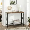 VASAGLE Konsolentisch »LNT088B01 LNT100B01«, Beistelltisch, Flurtisch, Sofatisch, 100 x 35 x 80 cm, für Wohnzimmer, Flur, vintagebraun-schwarz 1 VASAGLE Konsolentisch »LNT088B01 LNT100B01«, Beistelltisch, Flurtisch, Sofatisch, 100 x 35 x 80 cm, für Wohnzimmer, Flur, vintagebraun-schwarz -Vasagleaus Geschaft 5fa863df 3951 44b1 96c0 3a04e097b84e