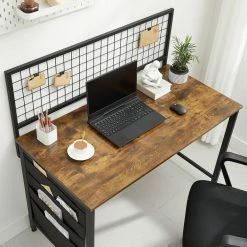 VASAGLE Computertisch »LWD053B01«, Schreibtisch mit Gitterwand, vintage -Vasagleaus Geschaft 60273aad fe3a 4c91 ae56 a6d70cba8ae6