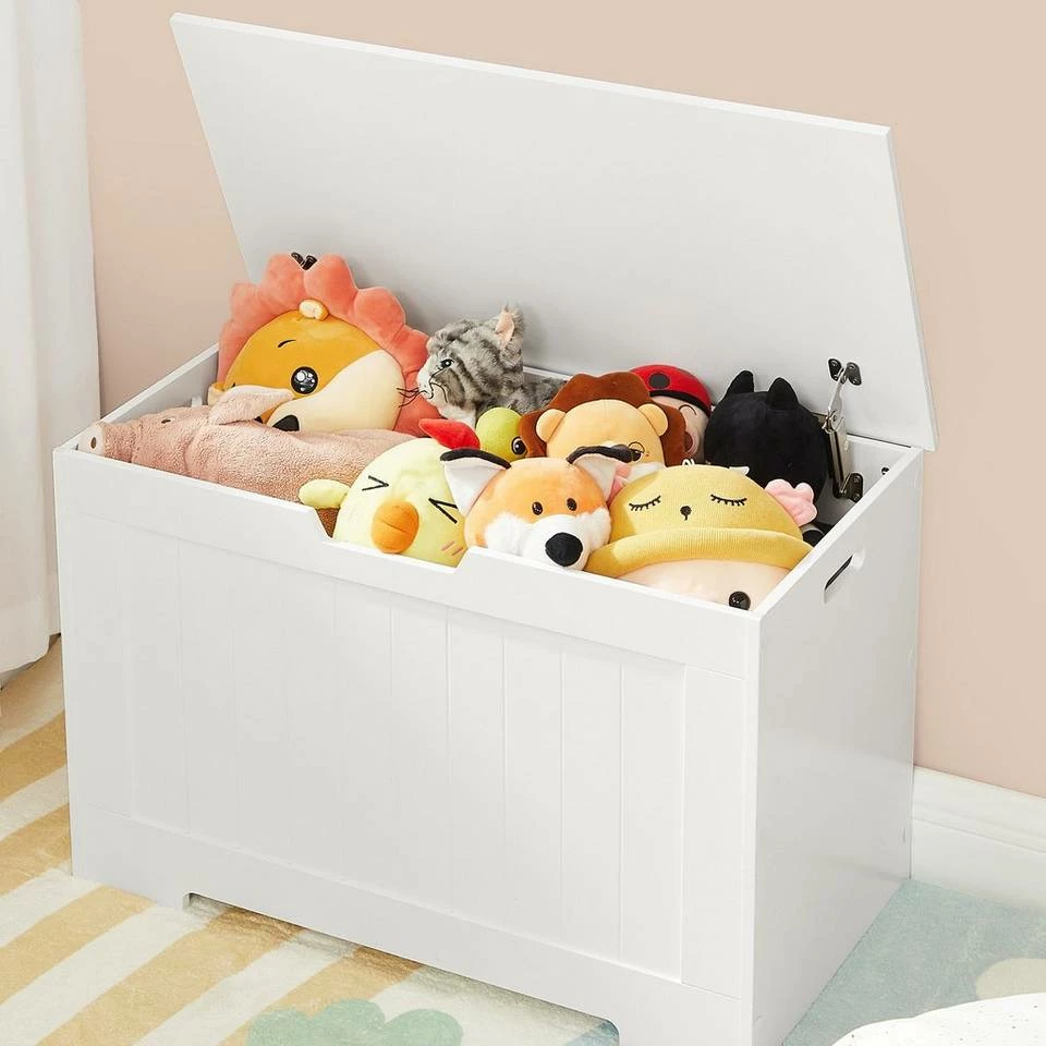 VASAGLE Spielzeugtruhe »LHS11WT«, Spielzeugkiste, Sitztruhe, Sitzbank, großer Kapazität, 2 Sicherheitsscharniere, 76 x 40 x 48 cm (L x B x H) 1 VASAGLE Spielzeugtruhe »LHS11WT«, Spielzeugkiste, Sitztruhe, Sitzbank, großer Kapazität, 2 Sicherheitsscharniere, 76 x 40 x 48 cm (L x B x H)