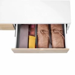 VASAGLE Schminktisch »RDT32K«, Frisiertisch, Kosmetiktisch mit Hocker, 4 Schubladen, weiß-naturfarben 13 VASAGLE Schminktisch »RDT32K«, Frisiertisch, Kosmetiktisch mit Hocker, 4 Schubladen, weiß-naturfarben -Vasagleaus Geschaft 6237e968 a7e2 49a4 86aa 885836d385de