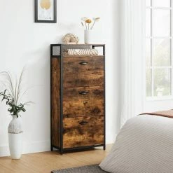 VASAGLE Schuhschrank »LBS101B01« Schuhregal, mit 3 Klappen, Schuhablage, für 15-18 Paar Schuhe, vintage -Vasagleaus Geschaft 64932c96 73a9 45c7 b22c 540e37a08761