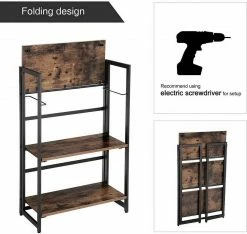 VASAGLE Standregal »LLS66X LLS88X«, Standregal, Bücherregal, Klappregal, vintage -Vasagleaus Geschaft 64f66d72 39e1 4827 9f3f 20f6e1778460