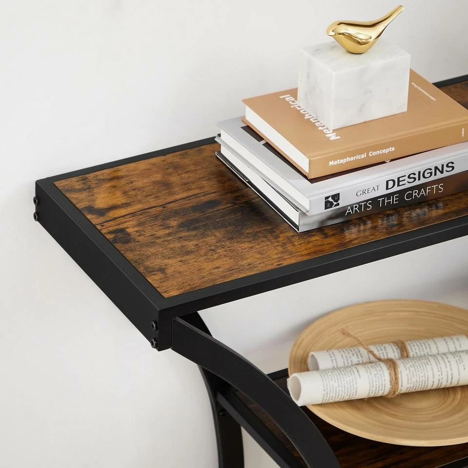 VASAGLE Konsolentisch »LNT089B01«, Flurtisch, verlängerte Tischplatte, Wohnzimmer, Flur, Schlafzimmer, vintage 6 VASAGLE Konsolentisch »LNT089B01«, Flurtisch, verlängerte Tischplatte, Wohnzimmer, Flur, Schlafzimmer, vintage – Bild 4