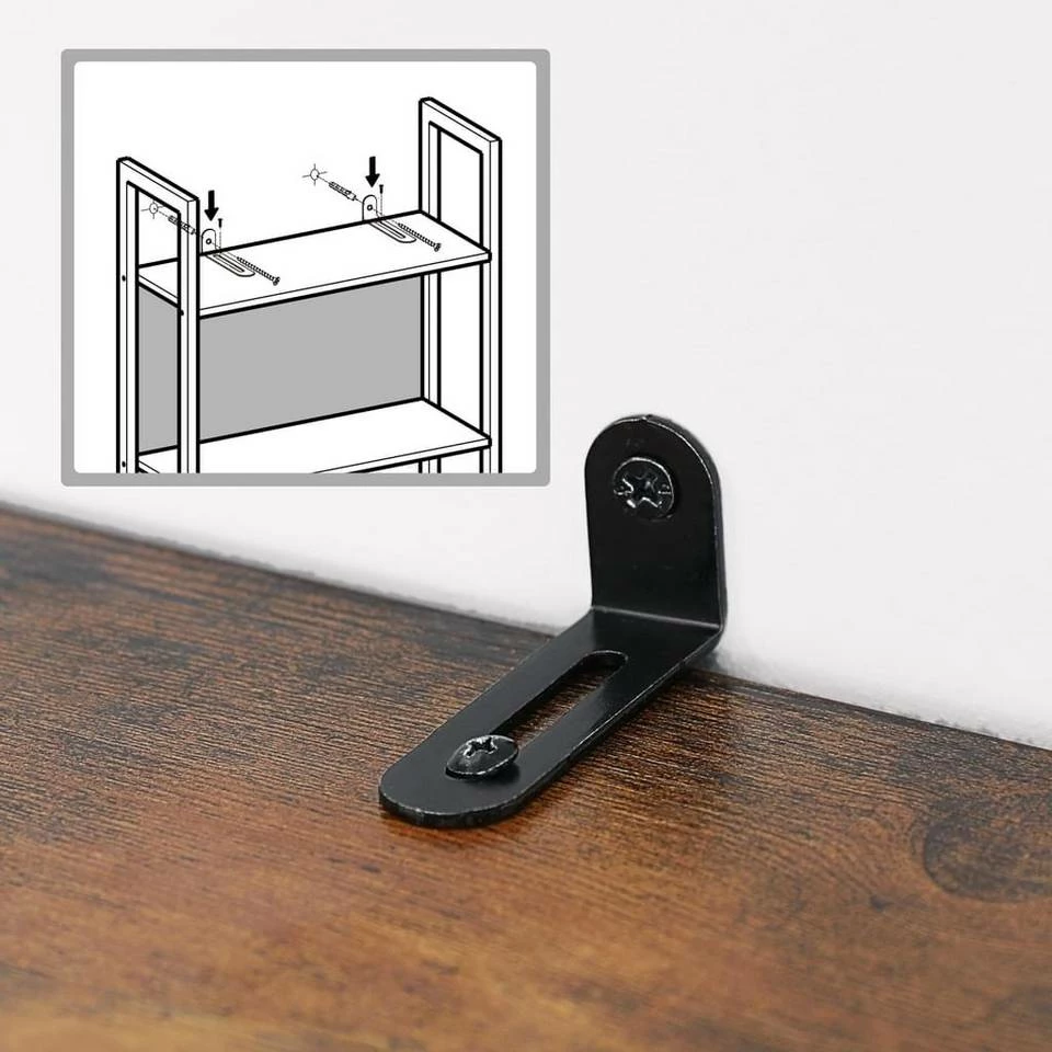 VASAGLE Bücherregal »LLS025B01 LLS025B02«, Standregal, Küchenregal, 5 offenen Regalebenen, Flur, Küche, Büro Grau, Vintage 9 VASAGLE Bücherregal »LLS025B01 LLS025B02«, Standregal, Küchenregal, 5 offenen Regalebenen, Flur, Küche, Büro Grau, Vintage – Bild 7