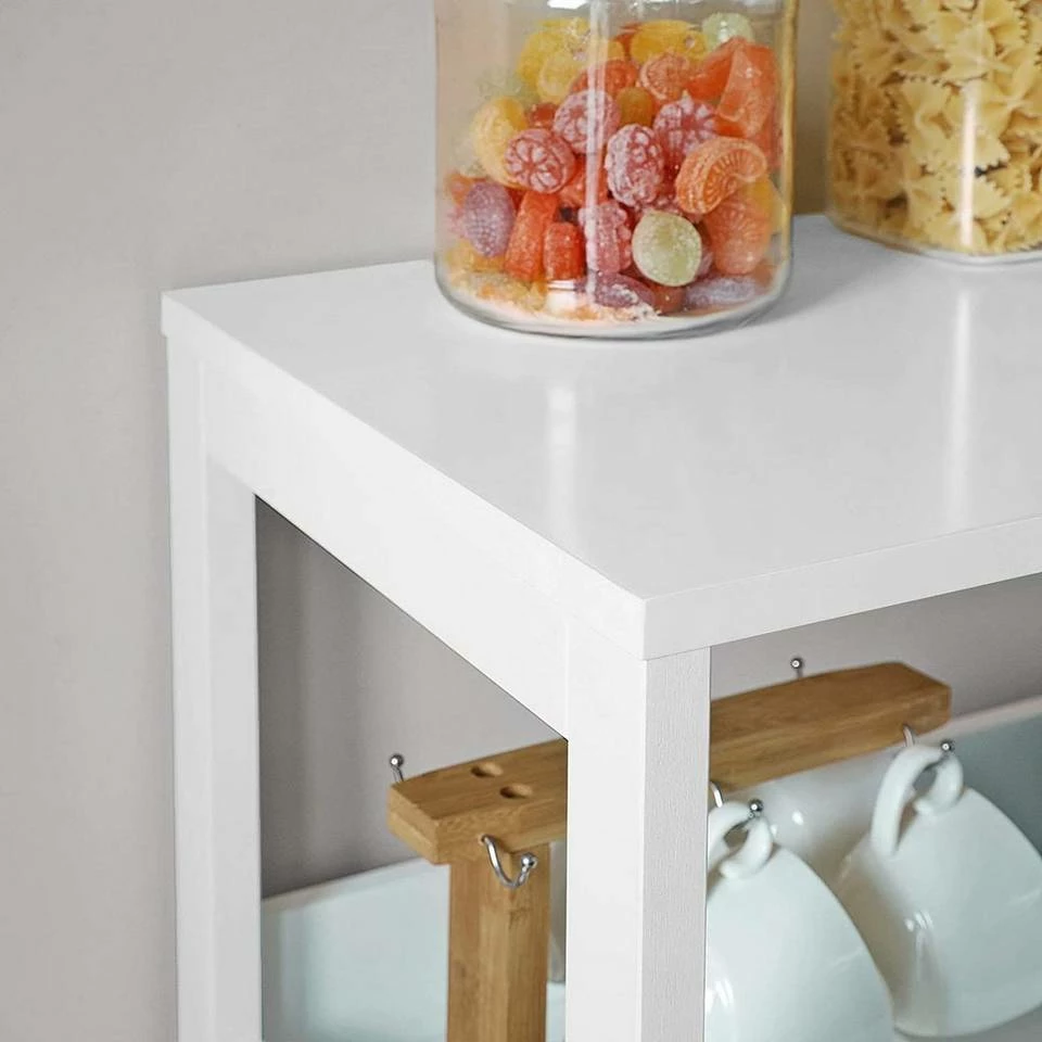 VASAGLE Badkommode »BBC82WT«, Badschrank, Bücherregal, 60 x 32,5 x 154 cm, mattweiß 6 VASAGLE Badkommode »BBC82WT«, Badschrank, Bücherregal, 60 x 32,5 x 154 cm, mattweiß – Bild 4