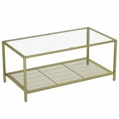 VASAGLE Couchtisch »LGT031A01«, Sofatisch, Beistelltisch, mit Hartglas und engmaschiger Gitterablage, aus Metallgestell, Gold-Transparent 20 VASAGLE Couchtisch »LGT031A01«, Sofatisch, Beistelltisch, mit Hartglas und engmaschiger Gitterablage, aus Metallgestell, Gold-Transparent -Vasagleaus Geschaft 674515fd dfff 4e8a bc7f 6d48b4788562