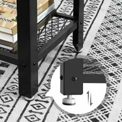 VASAGLE Konsolentisch »LNT81BX LNT081B02«, Flurtisch mit 2 Gitterablagen, Beistelltisch, Sideboard, Wohnzimmer, Flur, schmal, vintage Greige-schwarz -Vasagleaus Geschaft 6d0dc07a c7ce 4702 967a 59827d2b598a