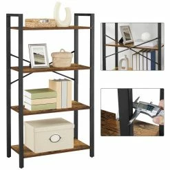 VASAGLE Bücherregal »LLS061B01 LLS60BX LLS060B02 LLS062B01«, Standregal, Stahlgestell, Büro und Flur, Industrie-Design Greige-schwarz, Vintage -Vasagleaus Geschaft 70a0bc6e 9bd3 4541 be48 32512ea1200a