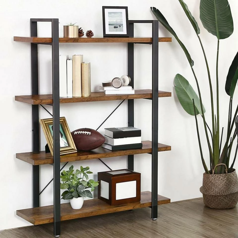 VASAGLE Bücherregal »LLS55BX LLS54BX LLS055B02«, stabiles Standregal, Wohnzimmerregal, vintage Greige-Schwarz 19 VASAGLE Bücherregal »LLS55BX LLS54BX LLS055B02«, stabiles Standregal, Wohnzimmerregal, vintage Greige-Schwarz – Bild 17