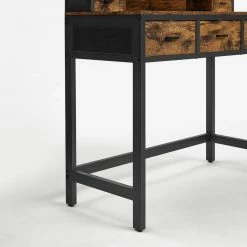 VASAGLE Schminktisch »RVT006A10/B01«, Frisiertisch, Kosmetiktisch, mit Hocker, mit ovalem Spiegel und 5 Schubladen Vintagebraun-Schwarz, Weiß-goldfarben 23 VASAGLE Schminktisch »RVT006A10/B01«, Frisiertisch, Kosmetiktisch, mit Hocker, mit ovalem Spiegel und 5 Schubladen Vintagebraun-Schwarz, Weiß-goldfarben -Vasagleaus Geschaft 71e5a7e4 7a78 4f0e b5f3 333279d4659b