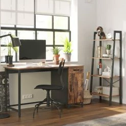 VASAGLE Schreibtisch »LWD51X«, Computertisch, Bürotisch mit Schublade und Schrank, vintage 11 VASAGLE Schreibtisch »LWD51X«, Computertisch, Bürotisch mit Schublade und Schrank, vintage -Vasagleaus Geschaft 724f35c6 9945 46bb a4d5 8e412d321897