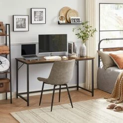 VASAGLE Schreibtisch »LWD41X LWD038 039 041 043«, Computertisch, 80/100/120/140 x 50 x 75 cm, Arbeitszimmer, Büro, einfacher Aufbau, Industrie-Design Grau, Vintage -Vasagleaus Geschaft 76e524a7 1075 4e17 9ea0 613eebab31eb