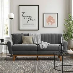 VASAGLE 3-Sitzer »LCS030«, Couch für Wohnzimmer, Beine aus Massivholz, Mid-Century Stil, 191 x 80,5 x 86 cm Beige, Grau -Vasagleaus Geschaft 7a494ce1 00e9 4163 bb3a 1ac02d93fe0f