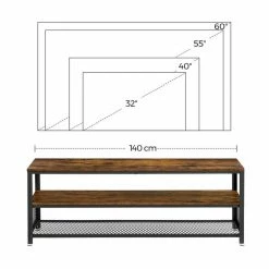 VASAGLE Lowboard »LTV50BX LTV40BX«, großer Fernsehtisch, TV-Schrank, Konsolentisch, 140/100 x 40 x 51,5 cm (L x B x H), Schlafzimmer, Wohnzimmer, Vintage 31 VASAGLE Lowboard »LTV50BX LTV40BX«, großer Fernsehtisch, TV-Schrank, Konsolentisch, 140/100 x 40 x 51,5 cm (L x B x H), Schlafzimmer, Wohnzimmer, Vintage -Vasagleaus Geschaft 7b790b9e 8ef9 4da3 999c 23c82a22c50f