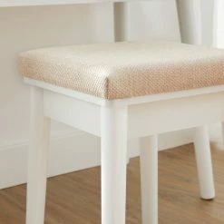 VASAGLE Schminktisch »RDT173W01«, Frisiertisch,Kosmetiktisch mit 10 Glühbirnen und gepolsterter Hocker, Massivholzbeinen -Vasagleaus Geschaft 7c2bc610 2592 4912 94fa b08fbb62da7e