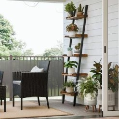 VASAGLE Standregal »LLS047B01«, Bücherregal, Leiterregal, Wandregal, vintage -Vasagleaus Geschaft 7e45db2a e390 4335 82c8 d89d9905f04a