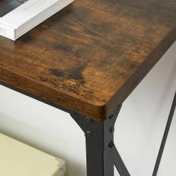 VASAGLE Konsolentisch »LNT088B01 LNT100B01«, Beistelltisch, Flurtisch, Sofatisch, 100 x 35 x 80 cm, für Wohnzimmer, Flur, vintagebraun-schwarz -Vasagleaus Geschaft 7ff2ff1c d708 4676 bd06 15af9ca41b91