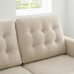 VASAGLE 3-Sitzer »LCS101«, Couch fürs Wohnzimmer, Polyester, 177 x 72 x 86 cm (L x B x H) Beige, Grau -Vasagleaus Geschaft 810d6fd2 79a8 400e 8c01 7837a8a3ae2e