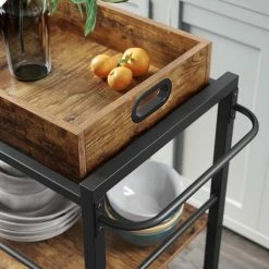 VASAGLE Servierwagen »LRC72X«, Küchenregal, Küchenwagen mit abnehmbarem Tablett, vintage 15 VASAGLE Servierwagen »LRC72X«, Küchenregal, Küchenwagen mit abnehmbarem Tablett, vintage -Vasagleaus Geschaft 8383a69c 0cb3 46ba 8f9f eeebe1a6db0e