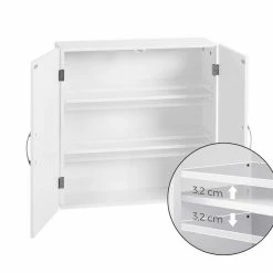 VASAGLE Hängeschrank »BBC320W01« Badezimmerschrank Wandschrank Aufbewahrungsschrank mattweiß -Vasagleaus Geschaft 858a0d66 a277 4ea0 a45c 0bbc505c7e11