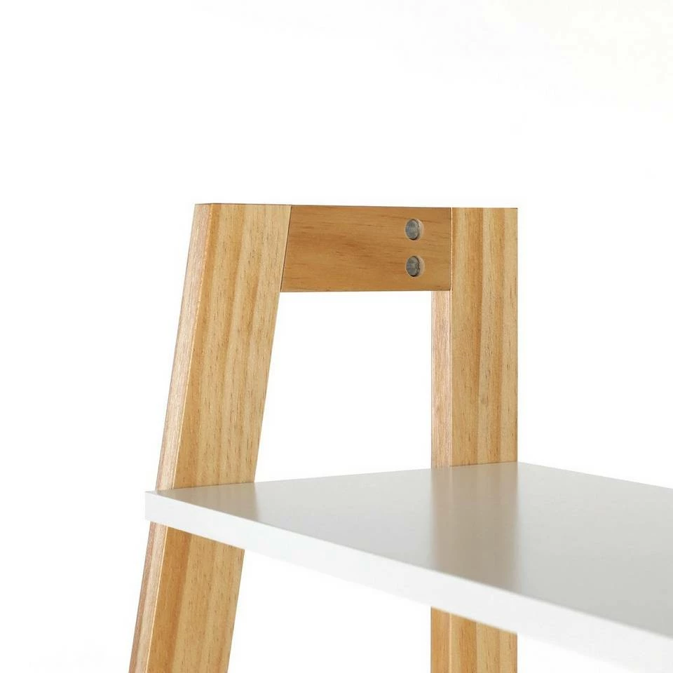 VASAGLE Standregal »LLS200N01 LLS200W01«, Bücherregal, Leiterregal mit 4 Ebenen Natur, Weiß 16 VASAGLE Standregal »LLS200N01 LLS200W01«, Bücherregal, Leiterregal mit 4 Ebenen Natur, Weiß – Bild 14