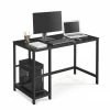VASAGLE Computertisch »LWD047B16«, Schreibtisch, PC-Tisch, mit 2 Ablagen, für Büro, Wohnzimmer, schwarz -Vasagleaus Geschaft 865cc537 0366 42a7 a027 dc4ccf4bccab