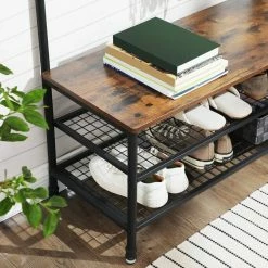 VASAGLE Garderobenständer »HSR47BX«, Kleiderständer mit Sitzbank, vintage -Vasagleaus Geschaft 87f72d99 226e 4511 ac88 eadc50b1b875