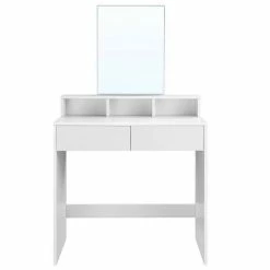 VASAGLE Schminktisch »RDT113W01«, Frisiertisch,Kosmetiktisch mit Spiegel und 2 Schubladen,weiß -Vasagleaus Geschaft 8913d228 cb37 4ad7 9a2e 8369bf04e185