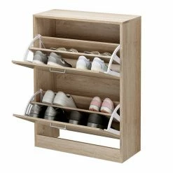 VASAGLE Schuhschrank »LBC602H LBC02WT« Schuhkommode, Trennwände verstellbar und abnehmbar, für 12 Paar Damenschuhe oder 8 Paar Herrenschuhe Eichefarben, Weiß -Vasagleaus Geschaft 8918a405 fe82 4221 b30c 438498a82d9d