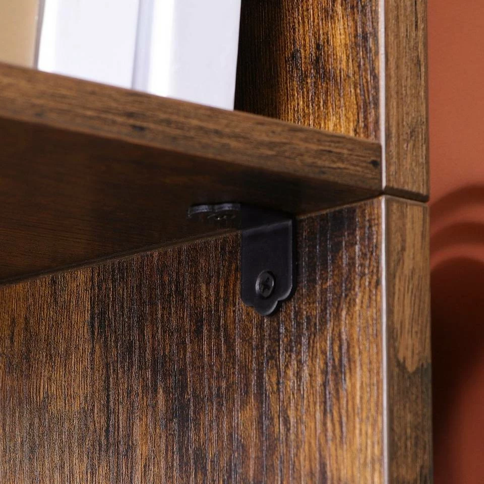 VASAGLE Bücherregal »LBC66BXV1«, Standregal mit 8 Fächern, Aufbewahrungsregal, 50 x 25 x 140 cm, mit abgerundeten Ecken, vintagebraun 6 VASAGLE Bücherregal »LBC66BXV1«, Standregal mit 8 Fächern, Aufbewahrungsregal, 50 x 25 x 140 cm, mit abgerundeten Ecken, vintagebraun – Bild 4