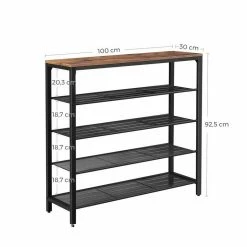 VASAGLE Schuhregal »LBS14 LBS15 LBS016«, Schuhablage mit Gitterebenen und großzügiger Oberfläche für Taschen, Metall, unterschiedliche Höhen, vintage Greige -Vasagleaus Geschaft 89b970e1 3d96 4e42 b53e c4d4c4ce9344