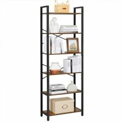 VASAGLE Bücherregal »LLS061B01 LLS60BX LLS060B02 LLS062B01«, Standregal, Stahlgestell, Büro und Flur, Industrie-Design Greige-schwarz, Vintage -Vasagleaus Geschaft 8a800c1c fe3b 47bd 84f1 7b5ea667b6ed