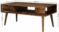 VASAGLE Couchtisch »LCT028X01«, Beistelltisch mit Stauraum, Schublade, offenes Fach, für Wohnzimmer, Esszimmer, 100 x 50 x 45 cm, vintage 10 VASAGLE Couchtisch »LCT028X01«, Beistelltisch mit Stauraum, Schublade, offenes Fach, für Wohnzimmer, Esszimmer, 100 x 50 x 45 cm, vintage -Vasagleaus Geschaft 8a84baa0 d9bf 40c2 811c 5f110711cd90