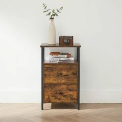 VASAGLE Nachttisch »LET521B01«, Beistelltisch, mit 2 Schubladen, Industrie-Design, vintage 13 VASAGLE Nachttisch »LET521B01«, Beistelltisch, mit 2 Schubladen, Industrie-Design, vintage -Vasagleaus Geschaft 90565100 66a8 4fdc 93eb a95956bd02b9