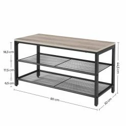 VASAGLE Schuhbank »LBS73 LBS74 LBS078«, Schuhregal mit Sitzfläche, Schuhablage, Flur, verschiedene Größen, vintage Grau -Vasagleaus Geschaft 94679747 0b20 4cba 9f34 4fa406494f17