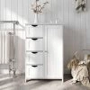 VASAGLE Badkommode »LHC41«, Badschrank, Beistellschrank, Kommode, 55 x 30 x 81 cm Grau, Weiß -Vasagleaus Geschaft 952d5d46 df56 4aa8 b884 e3ec31eebcab