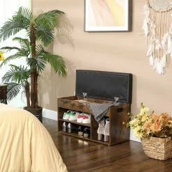 VASAGLE Schuhbank »LHS30«, Sitzbank, gepolstert, 3 offene Fächer, mit Stauraum, bis 150 kg belastbar Vintage, Weiß 33 VASAGLE Schuhbank »LHS30«, Sitzbank, gepolstert, 3 offene Fächer, mit Stauraum, bis 150 kg belastbar Vintage, Weiß -Vasagleaus Geschaft 958981de 790f 43ca 9773 f5413fdd85b6